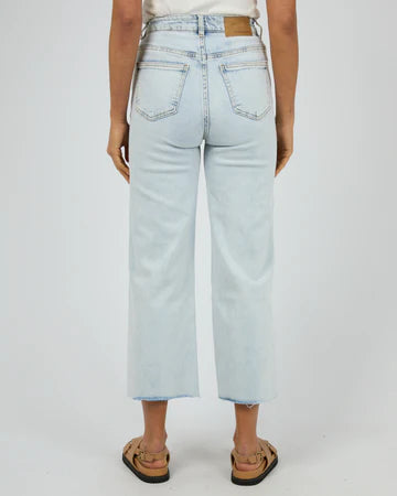 Charlie High Rise Wide Leg Jean Bleach