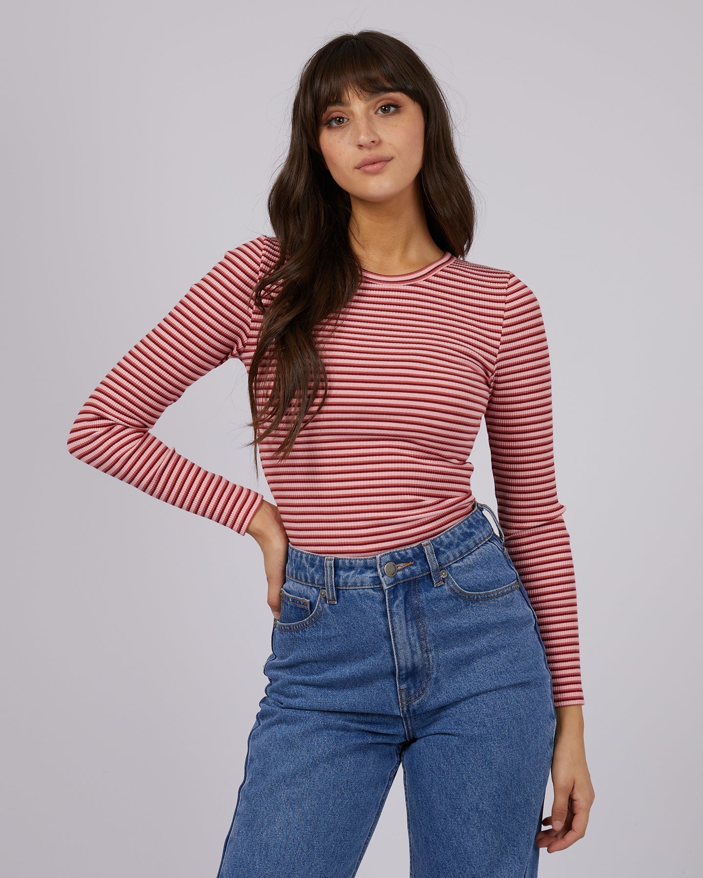 Eve Rib Stripe Long Sleeve