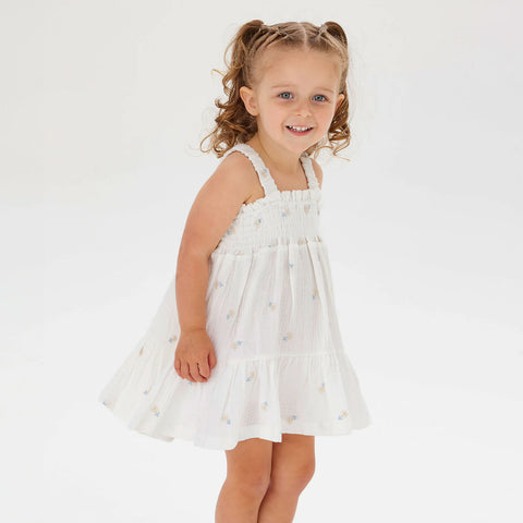Shirred Dress Little Petal